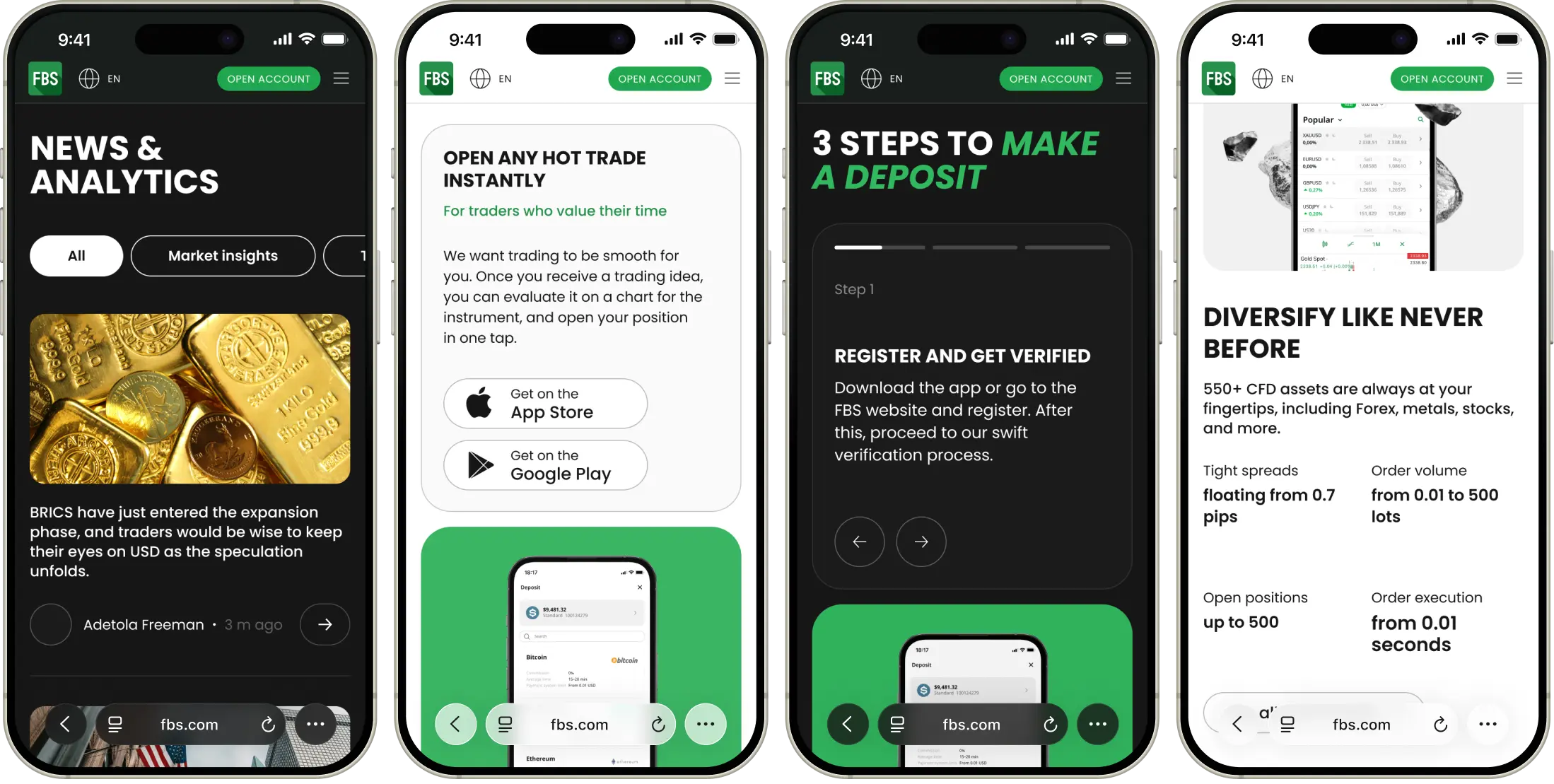 FBS — mobile screens
