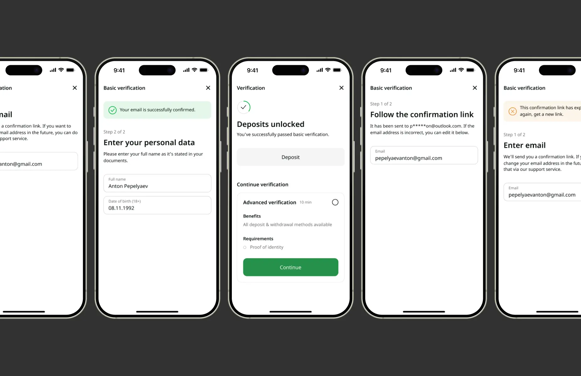 FBS multi-level verification system