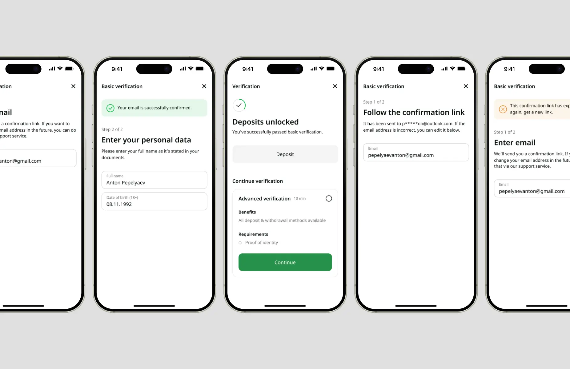FBS multi-level verification system